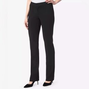 NWT  NYDJ Size 16 Slim Stretch Knit Trouser Ponte Pants Black Office Classic